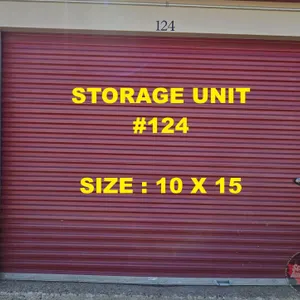 STORAGE UNIT #124 : SIZE 10X15 (LOCATION: 617 - 1st Avenue, Wainwright, AB, Canada)