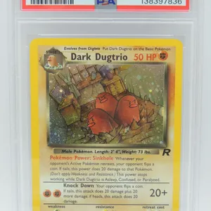 #45 PSA 7 2000 Pokémon Rocket Dark Dugtrio Holo #6