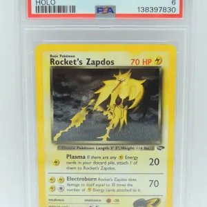#40 PSA 6 2000 Pokémon Gym Chal Rocket's Zapdos