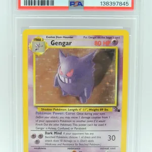#18 PSA 6 1999 Pokémon Fossil Gengar Holo #5