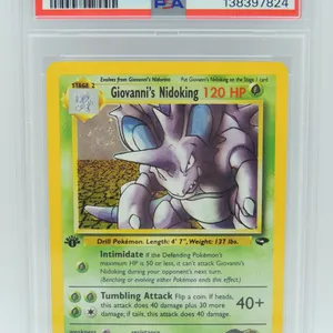 #36 PSA 7 Pokémon Gym Chal Giovanni's Nidoking