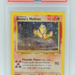 #50 PSA 4 Pokémon Gym Heroes Blaine's Moltres #1