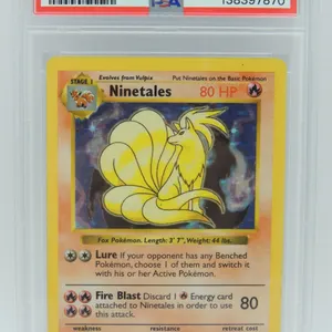 #12 PSA 4 1999 Pokémon Nintales Holo Shadowless