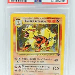 #32 PSA 7 2000 Pokémon Gym Chal Blaine's Arcanine
