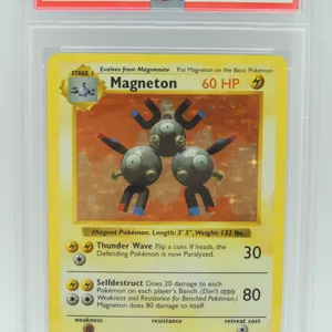 #9 PSA 5 1999 Pokémon Magneton Holo Shadowless