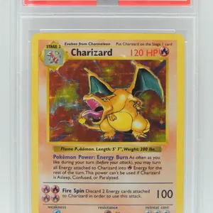 #1  PSA 5 1999 Pokémon Charizard Holo Shadowless