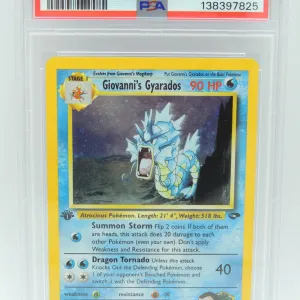 #35 PSA 8 Pokémon Gym Chal Giovanni's Gyarados