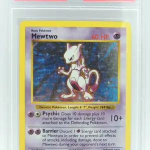 #10 PSA 4 1999 Pokémon Mewtwo Holo Shadowless
