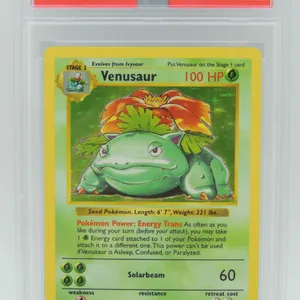 #15 PSA 5 1999 Pokémon Venusaur Holo Shadowless