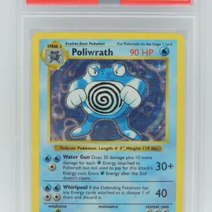 #13 PSA 4 1999 Pokémon Poliwrath Holo Shadowless