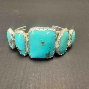 TURQUOISE/STERLING CUFF BRACELET