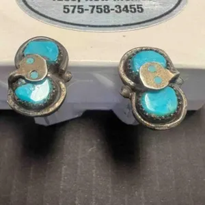 ZUNI - TURQUOISE /STERLING CUFF LINKS
