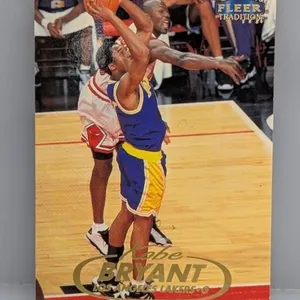 1998-99 Fleer Tradition Bryant Gold Foil with MJ