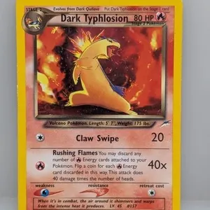 Pokemon 2000 Dark Typhlosion Holo *Mouth Swirl MP*