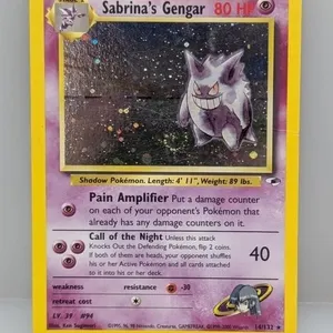 2000 Pokemon Sabrina's Gengar Holo #14 *DMG