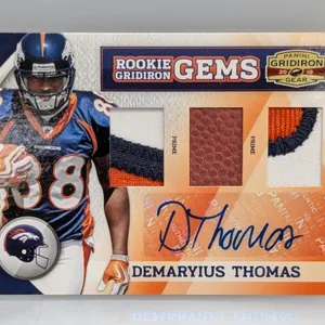 2010 RC Gridiron Gems 3x Relic Auto 3/20 Thomas