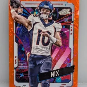 2024 NFL Topps Chrome Orange Disco 6/10 RC Box Nix
