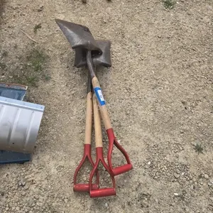3 square nose shovels