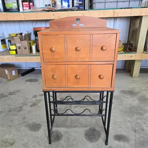 Side table wine rack