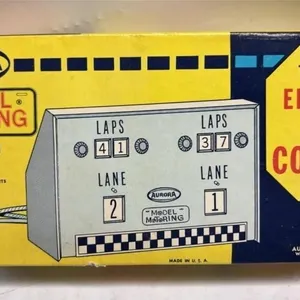 Vintage Aurora Slot Car Track Lap Counter in box