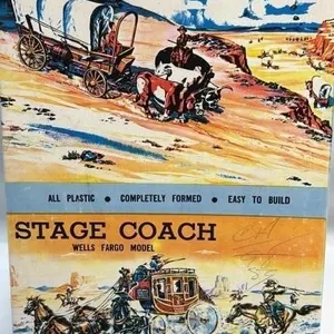 Vintage Stage Coach & Cover Wagon Model Kit