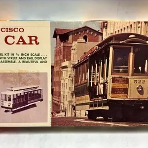 San Francisco Cable Car Model Kit Unbuilt