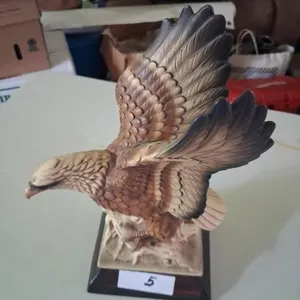 Clay Eagle on Stand