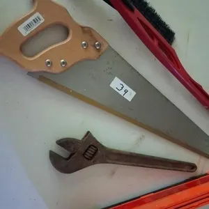 Adjustable Wrench, Hand Saw, Misc Tools