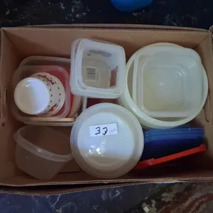2 Plastic Containers