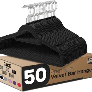 New Utopia Home Premium Velvet Hangers 50 Pack...