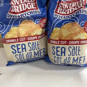 New 2Pk Covered Bridge Seal Salt Crinkle Cut 170g