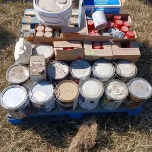 Pallet assorted Paint, spray & cans, etc