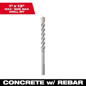 Milwaukee 1 SDS-MAX 4-Cutter Drill Bit