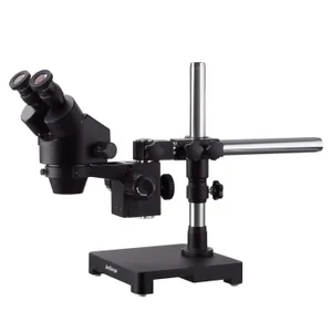 AmScope 7X-45X Black Stereo Zoom Microscope