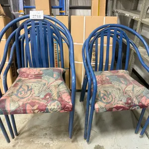 Metal Curved Slat Back Restaurant Chair (Must Take 5 Times The Bid Price)