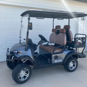 New! 2025 SDLGC80 4 Seats Electric Golf Cart 60V (Color GREY)