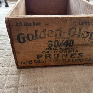 Golden glory prune crate