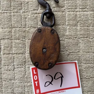 Small Wood pulley