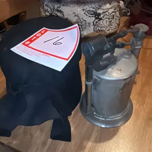 Black bonnet and torch