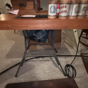 Folding table saw with skill saw