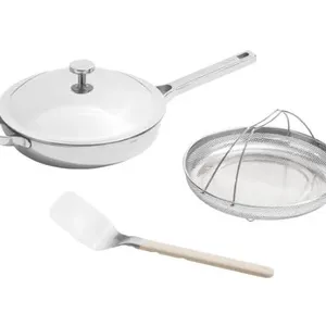 Our Place 4-piece 10.5” Titanium Always Pan Pro With Steamer - New/Missing Steamer Basket
