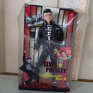 2009 Barbie Elvis Presley Jailhouse Rock Pink Label, Box Has Damage