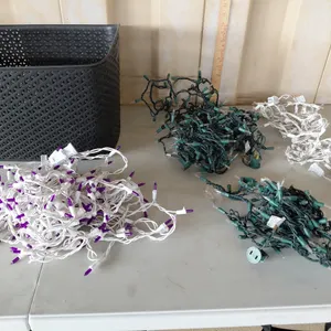 Assorted Lights Tested Works, Plastic Basket