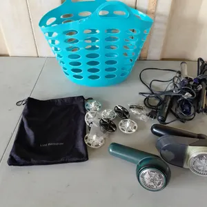 Basket, Hair Curlers, Lint Removers, & Flat Iron