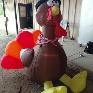 6 Ft Airblown Inflatable Turkey, Tested Works