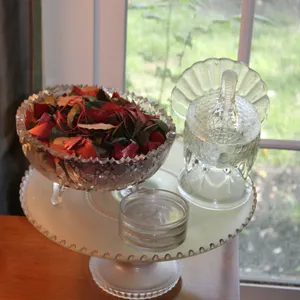 Candlewick Cake Stand & Glassware