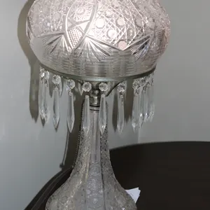 American Brilliant Cut Glass Table Lamp