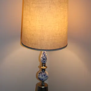 Blue & White Table Lamp