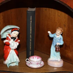 Royal Doulton Figurines, Book & Teacup and Saucer