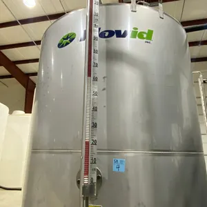 NOVID 1720 Gallon Stainless Steel Tank, s/n 0608SW, 6ft diameter, 10.5ft tall